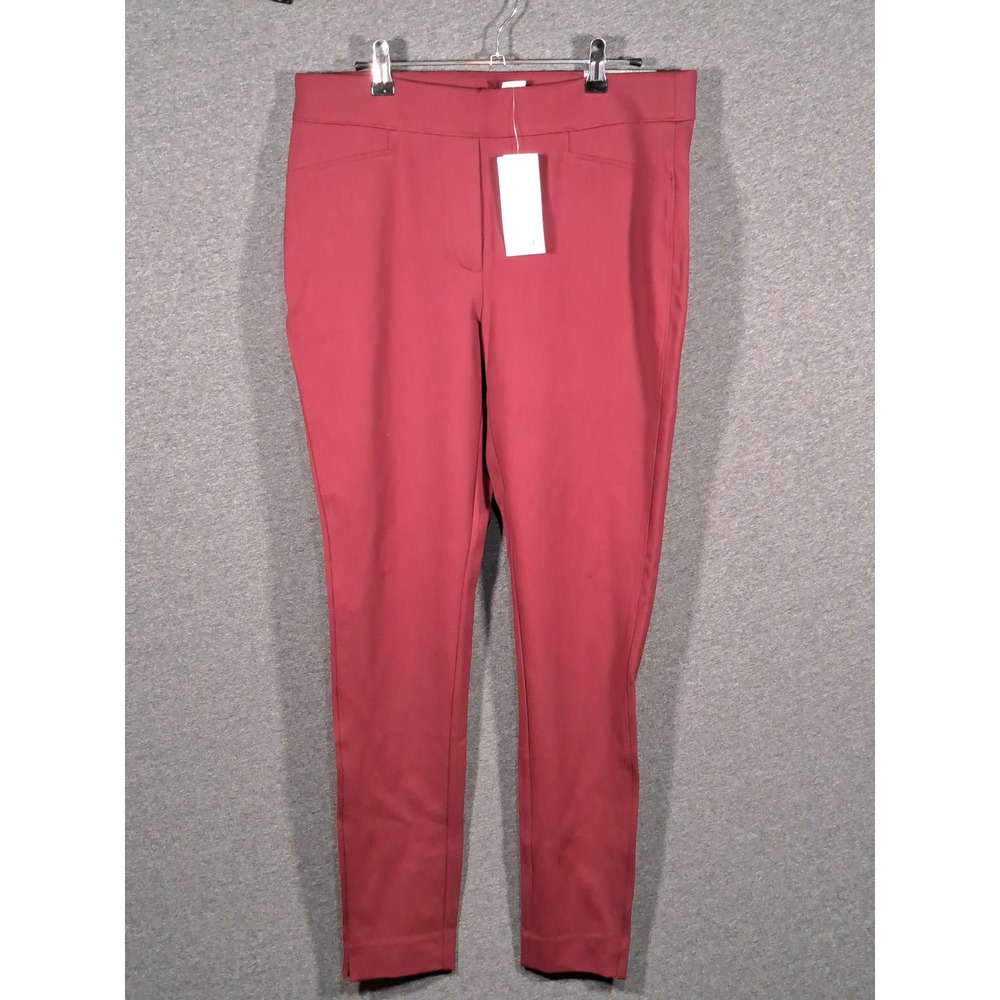 Chicos Tailored Legging Ponte Basic Pant Cranberry Spice Red Size 2T 570311080